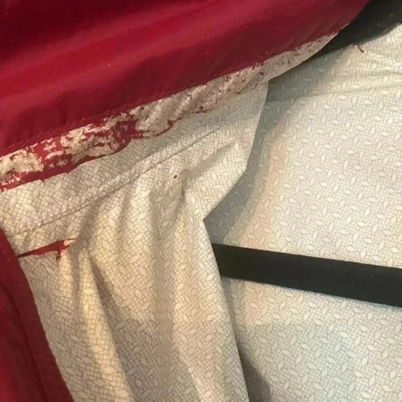 Marmont red rain jacket - medium - note some wear inside - lots of pockets - Picture 5 of 12